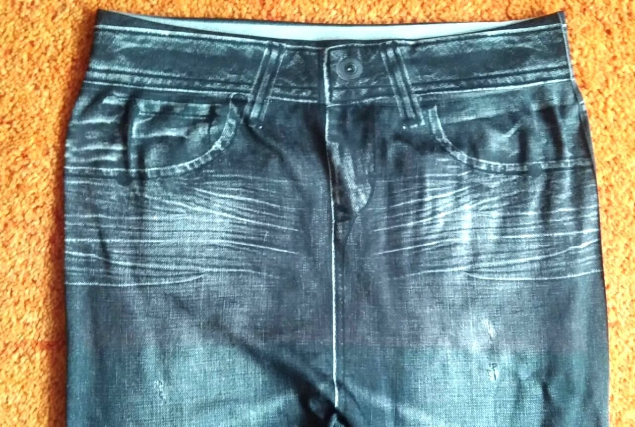 Damen Hose Stretch-Leggings Gr.S Grau in verwaschener Optik  Modisch