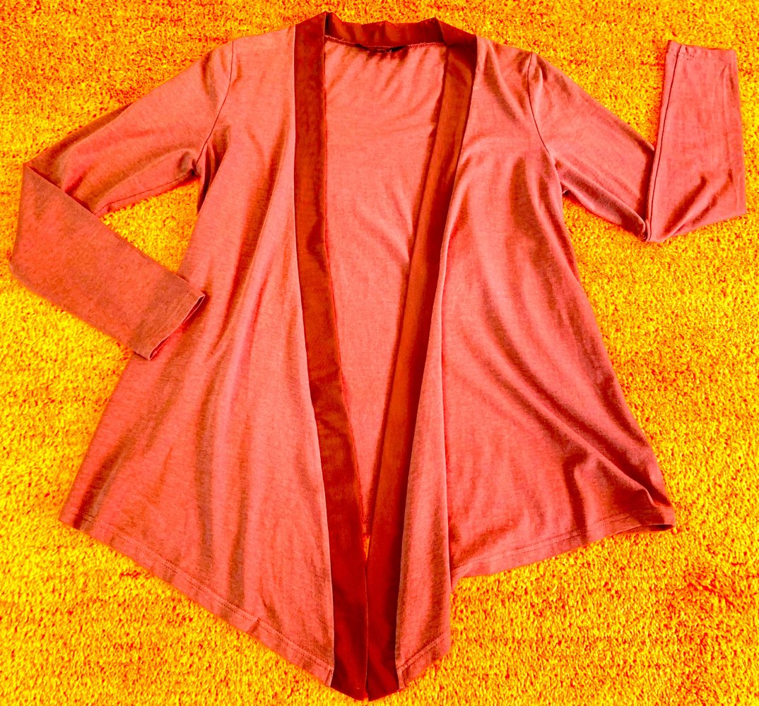 Damen Überwurf Jersey Cardigan Gr.S in Braun von Body NW 