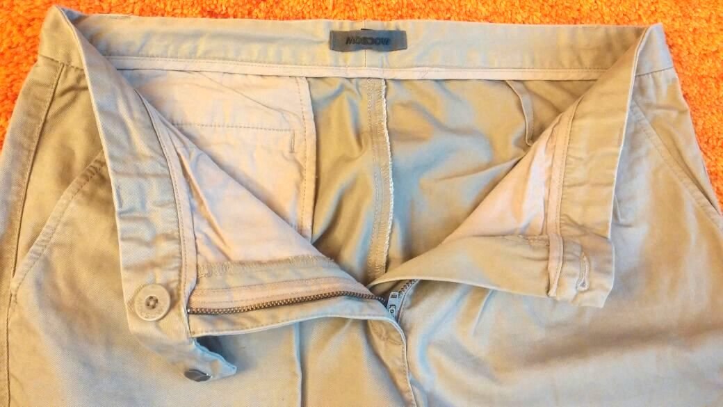 Damen Hose Stoffhose im Jeans Stil Gr.M Beige Moscow NW 
