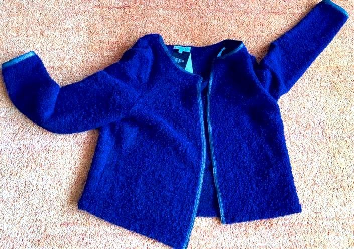 NEU Damen Jacke Strickjacke Cardigan Gr.42 Lila von Bluebeery P.89,95€