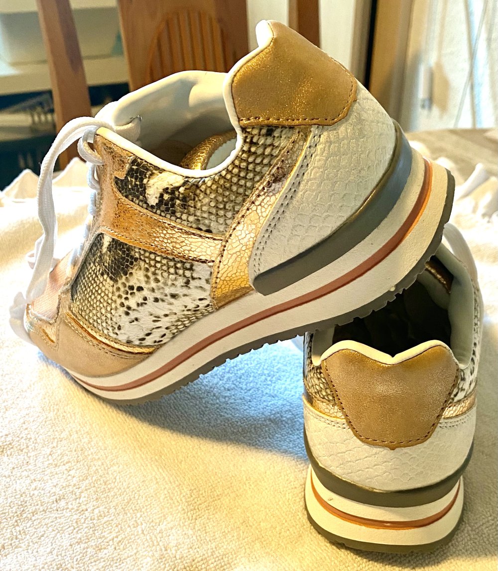 NEU Damen Sneaker Gr.36 Shoecolate Multi/Gold 59,95€