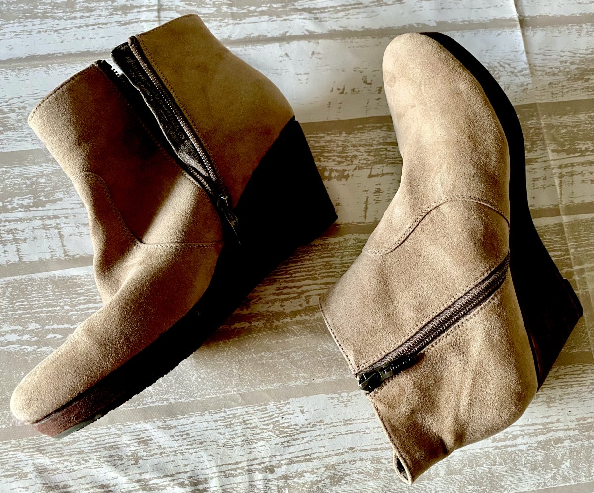 Damen Schuhe Stiefelette Keilabsatz Gr.39 in Kognak braun von Tamaris