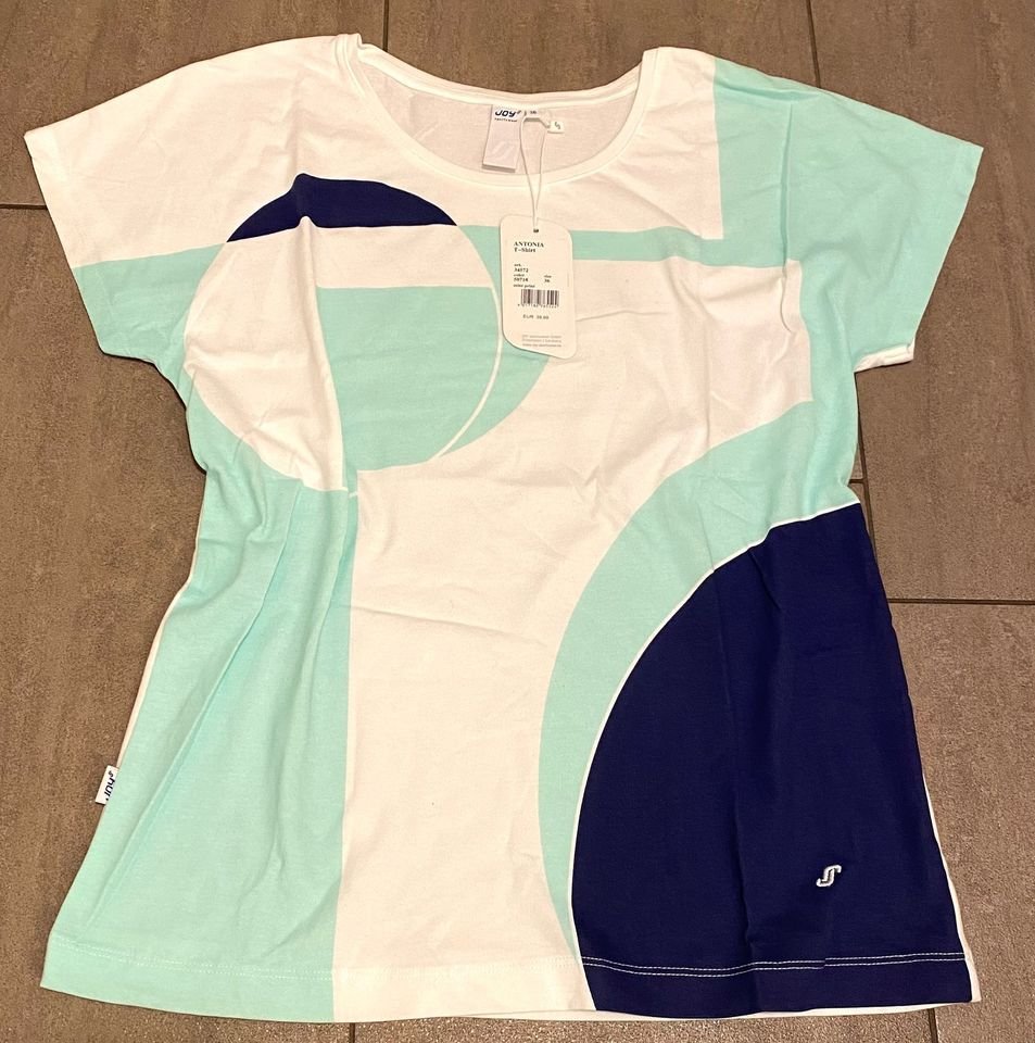 NEU Damen Shirt Print Sommer Kimono Gr.38 in Weiß/Grün von Joy