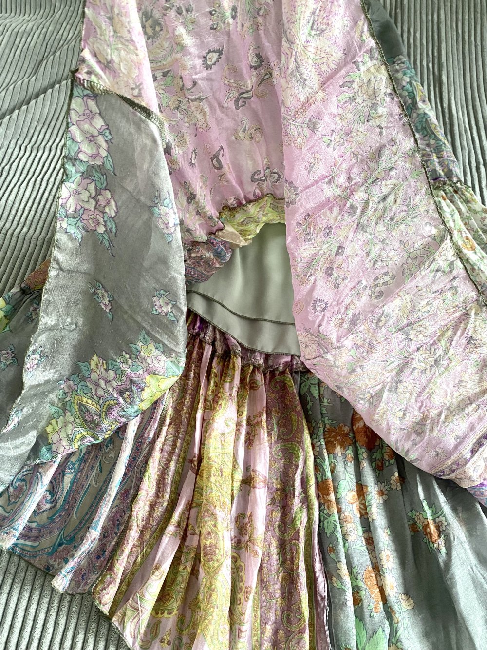 NEU Damen Rock Seide Sommer Maxi Gr.S/M Multicolor Floral Anna Rita N P.209,90 €