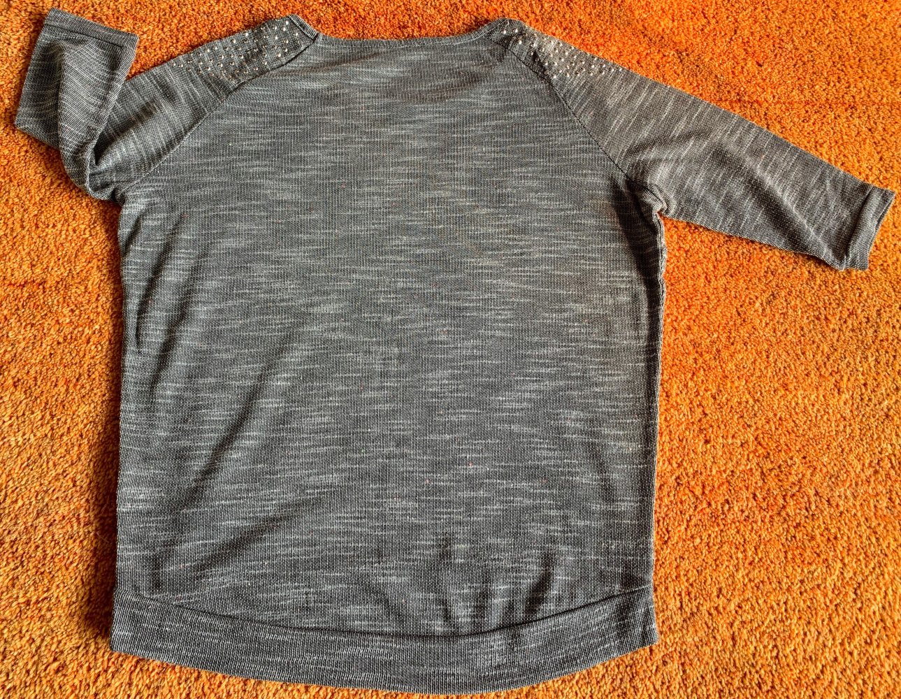 Damen Pullover Pailletten Gr.L/XL in Grau von Janina NW 