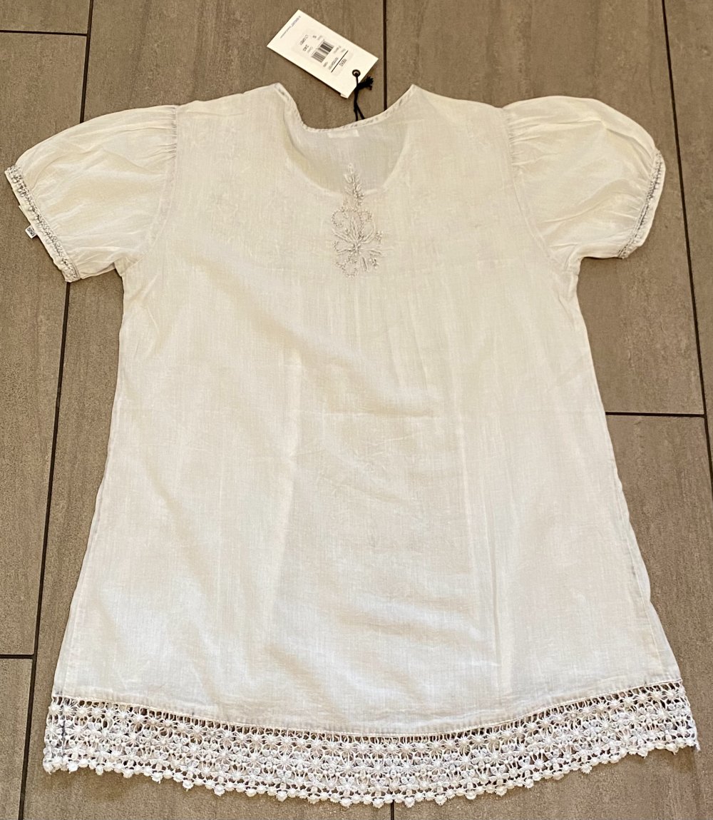 NEU Damen Sommer Bluse mit Spitze Gr.S in Weiß von Khujo „Rieke“ 