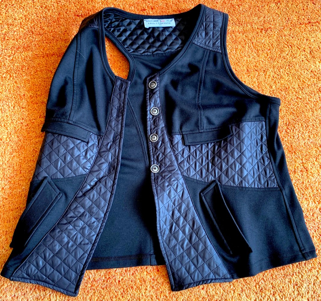 NEU Damen Weste Gesteppt Gr.38 in Schwarz von Lisa Campione