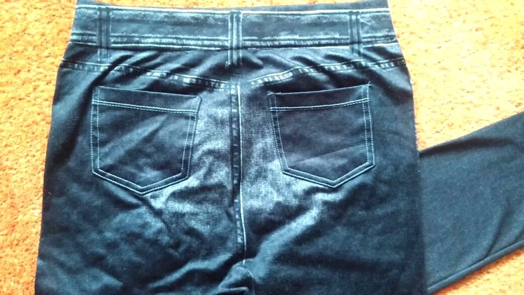 Damen Hose Stretch-Leggings Gr.S Grau in verwaschener Optik  Modisch