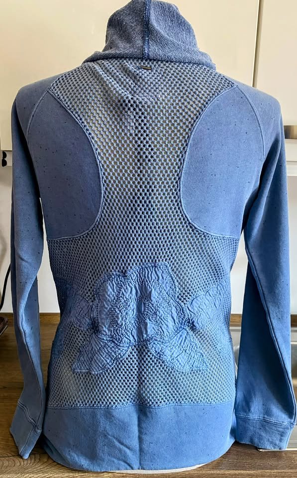 NEU Damen Jacke Mantel Sweat Zipfel Gr.S in Jeans Blau von Khujo 