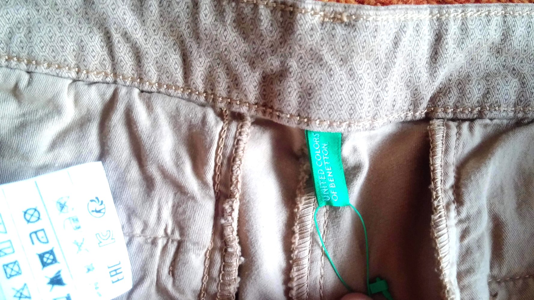 NEU Damen Hose Jeans Stretch Gr.38 Karamell von United Colors of Benetton