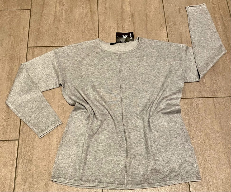 NEU Damen Pullover Kimono Strick Gr.44 in Grau von Clarina P.29,99€ 