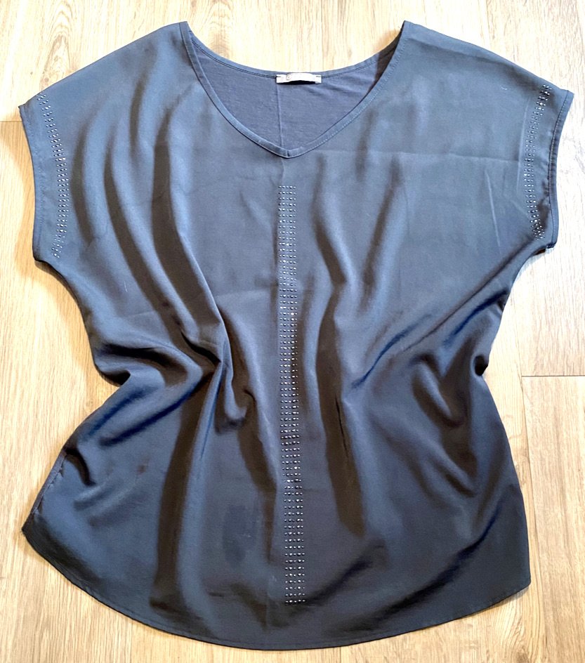 Damen Shirt Kimono Sommer Glitzer Gr.M in Grau von Orsay NW