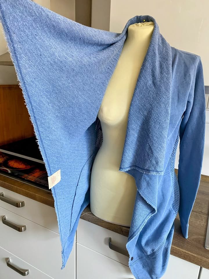 NEU Damen Jacke Mantel Sweat Zipfel Gr.S in Jeans Blau von Khujo 