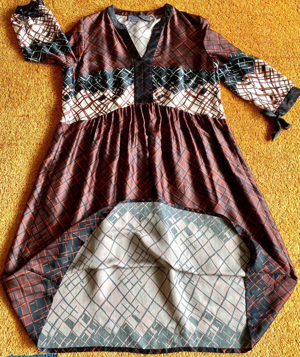 NEU Damen Kleid Sommer schwingend Gr.38 Bunt gemustert White Label 