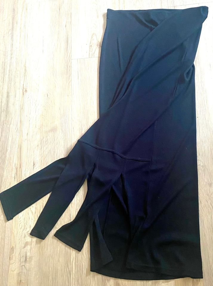 Damen Rock Maxi Jersey Schlupfrock Gr.38 in Schwarz von Fluide Paris NW