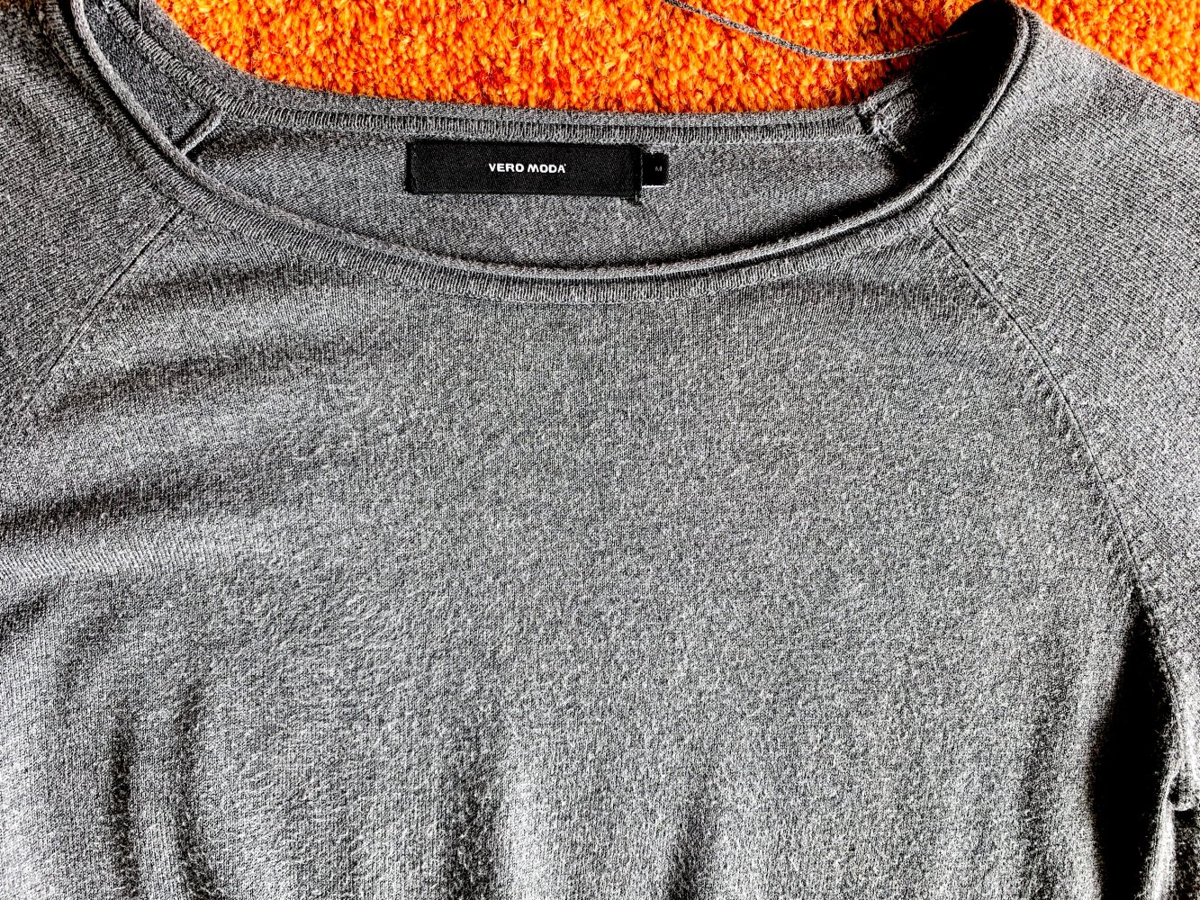 Damen Pullover Shirt Feinstrick Gr.M in Grau von Vero Moda  