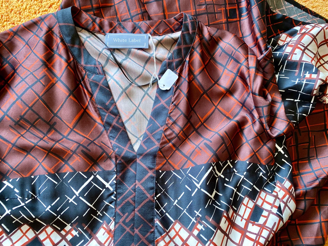 NEU Damen Kleid Sommer schwingend Gr.38 Bunt gemustert White Label 