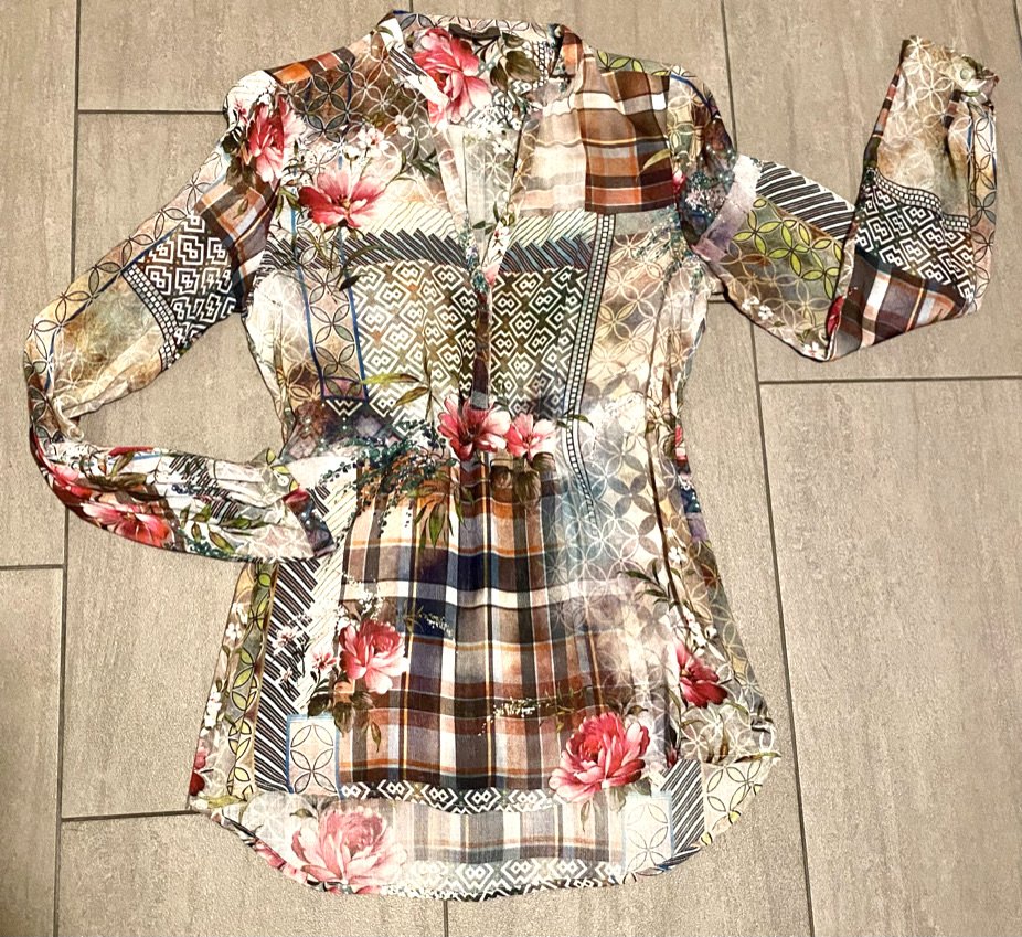 NEU Damen Bluse Gr.M Malvin Bunt geblümt Verführerisch schön