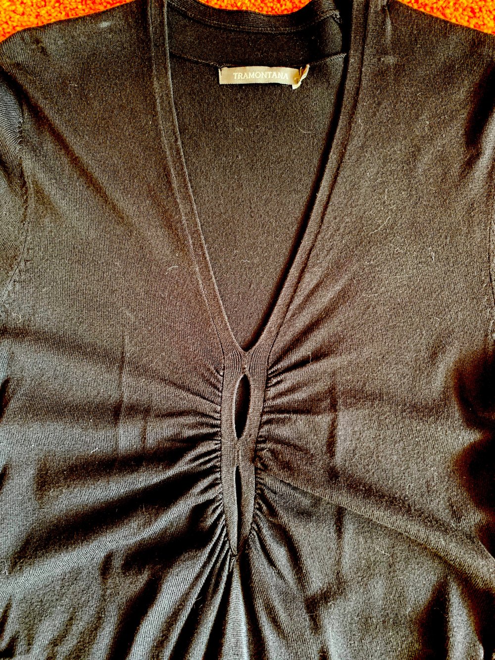 Damen Kleid Tunika Strick kuschelig & elegant Gr.S in Schwarz von Tramontana NW 