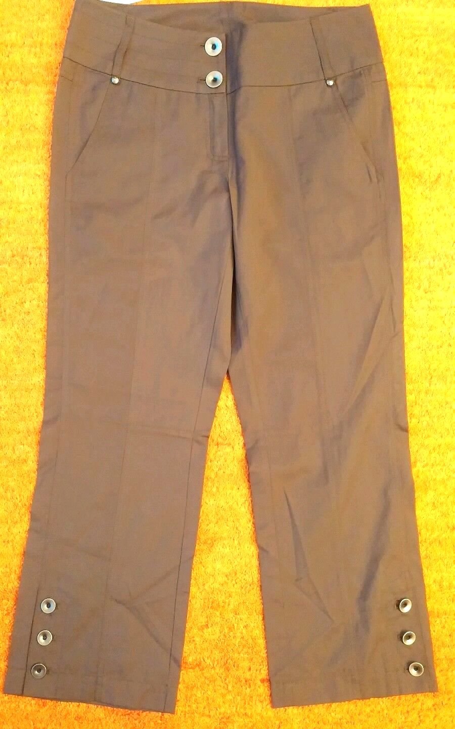 NEU Damen Hose 7/8 elegant Gr.38 Braun Boutiqueware 