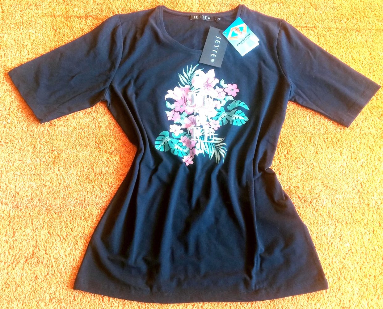 NEU Damen Shirt Sommer Gr.40 In Blau/Bunt von Jette P.39,99€