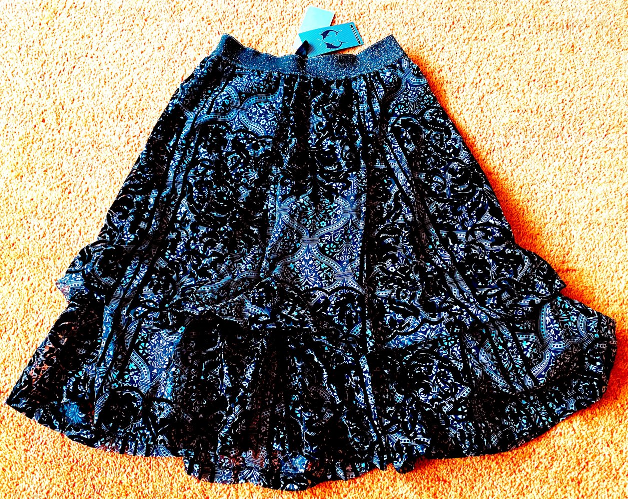 NEU Damen Designer Rock Gr.38 Schwarz Lagenlook in Ballonform von Lisa Campione