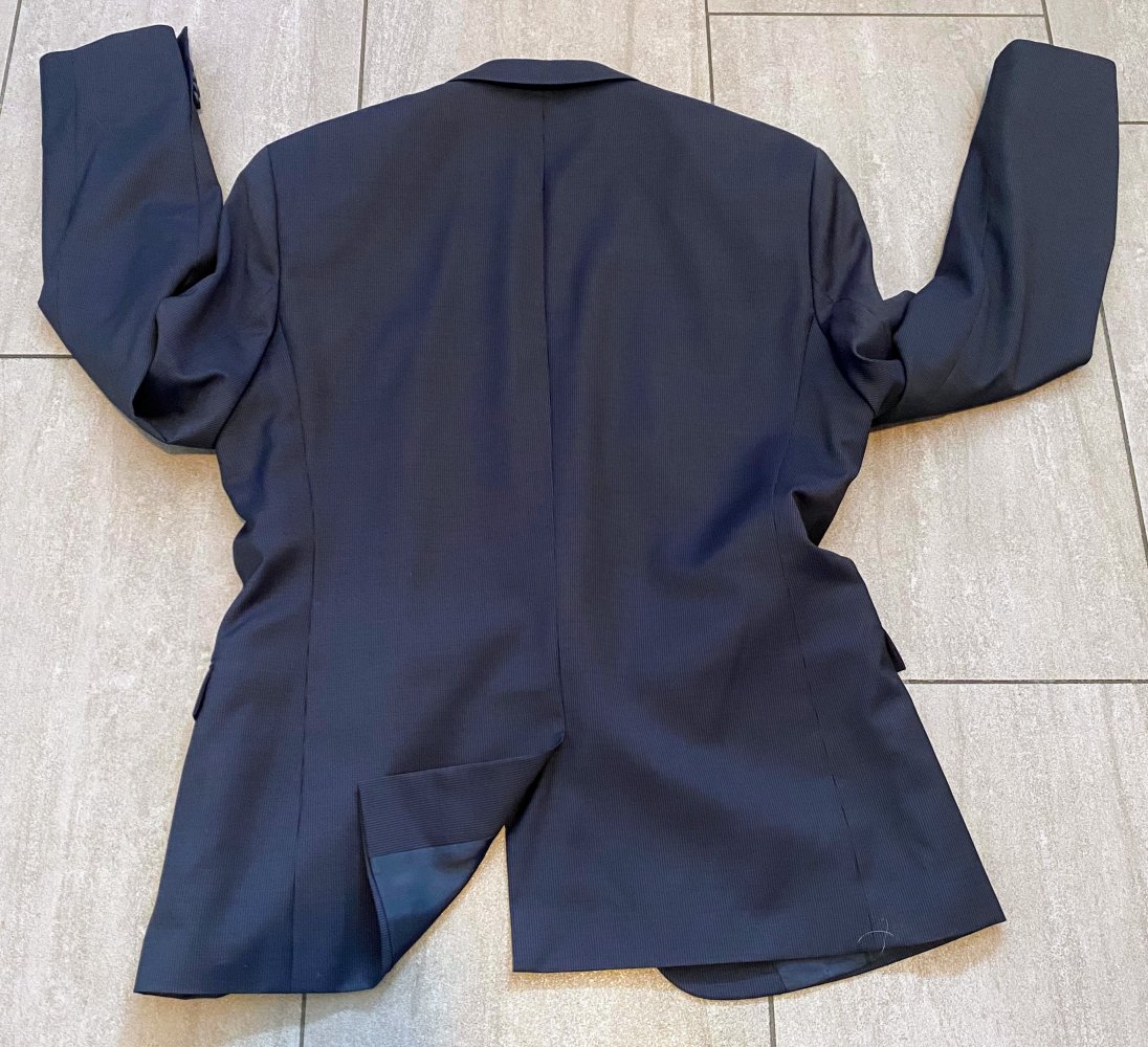 Calvin Klein Herren Sakko Gr.50 Schwarz Modern Fit Schurwolle Neuwertig 