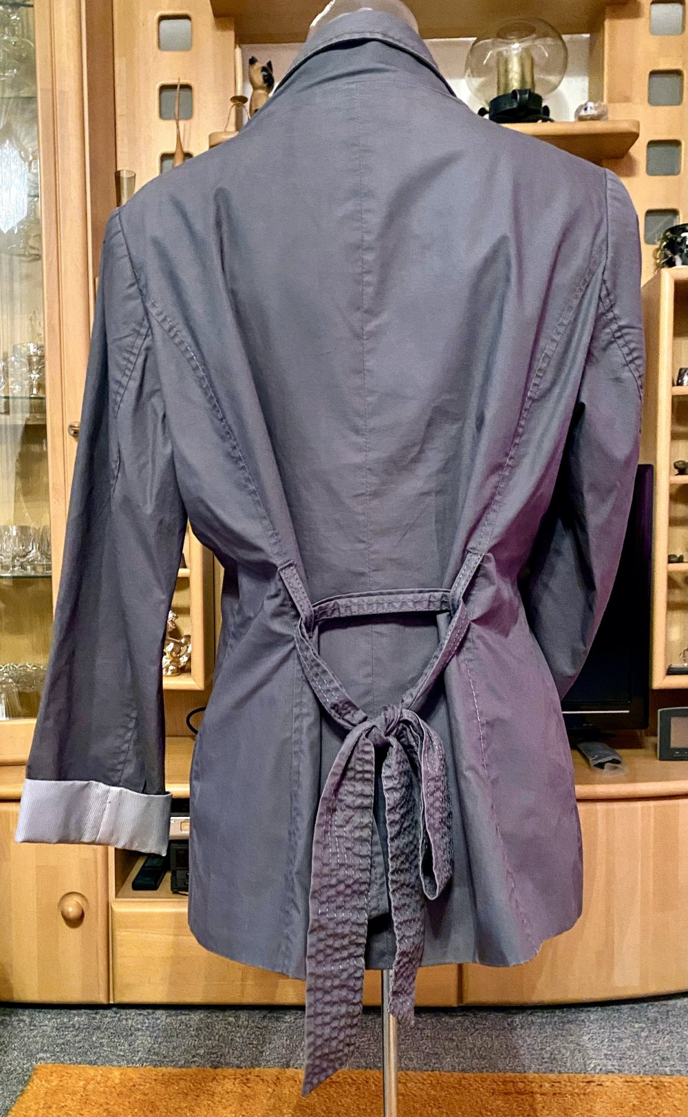 Damen Mantel Trenchcoat Gr.42 in Grau von H&M 