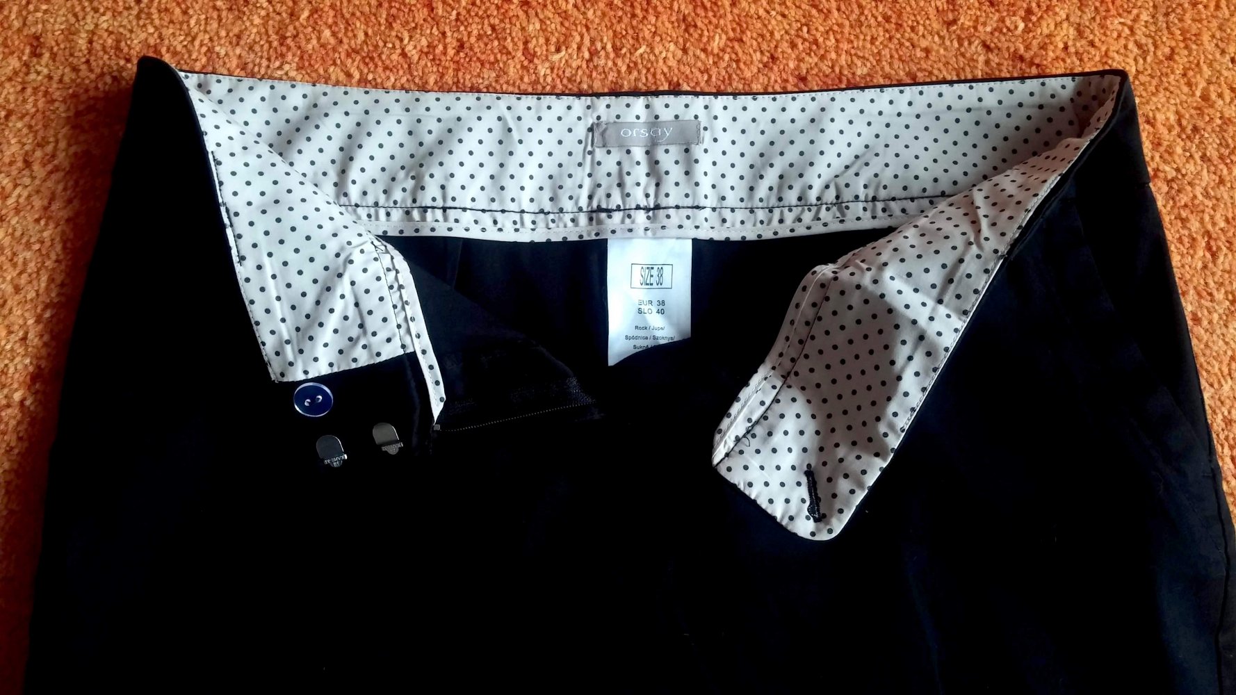 Damen Rock mini leichter Rock Gr.38 in Schwarz von Orsay NW 