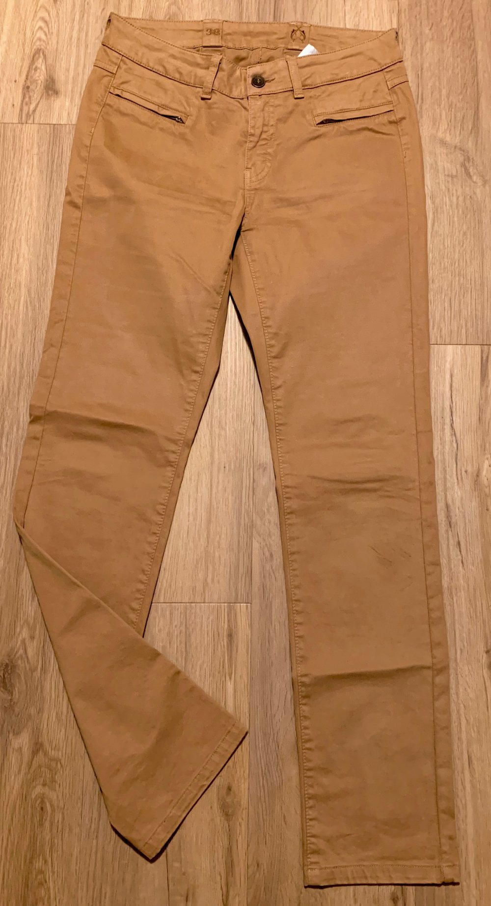 Damen Hose Jeans Stretch Edel & Modern Gr.38 Kognak Lisa Campione NW 