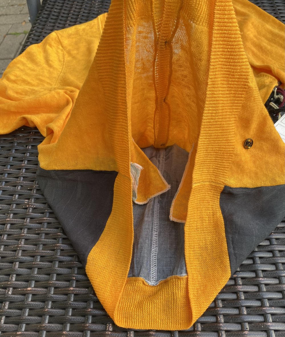 NEU Damen Shirt Sommer Cardigan Leinen Gr.S in Citrus von Khujo 