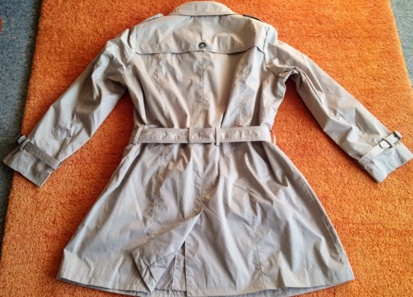 NEU Damen Mantel Trenchcoat Gr.46 Beige von Clarina P.99,99€ 