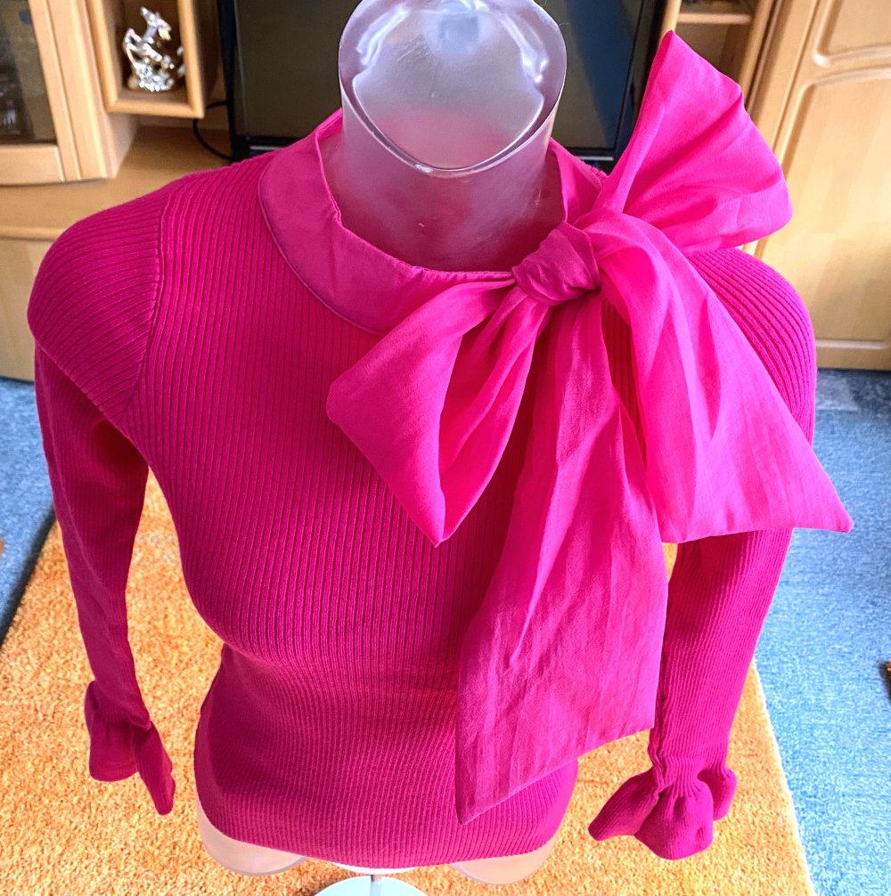 NEU Damen Feinstrick Pullover Gr.XS Pink von Yehwang 