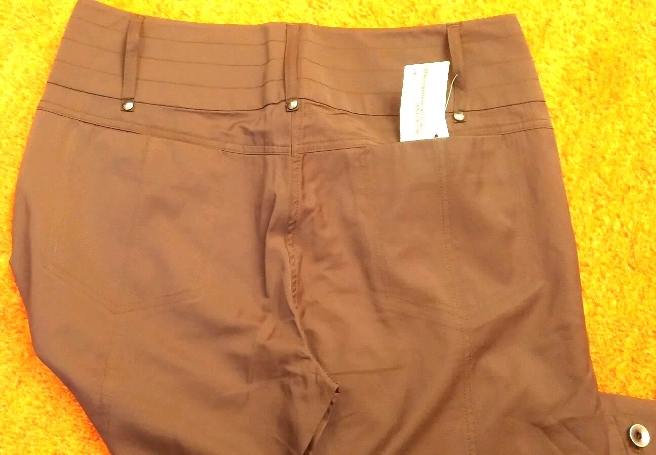 NEU Damen Hose 7/8 elegant Gr.38 Braun Boutiqueware 