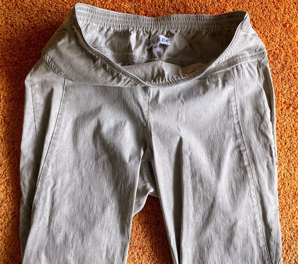 Damen Stretch Hose Schlumpf Stil Gr.S Beige von AWG NW