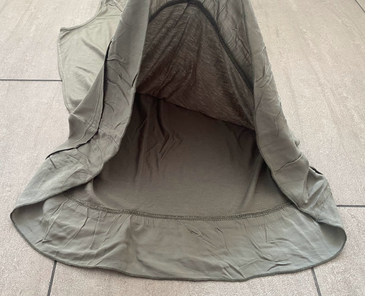 Damen Kleid Sommer Tunika Jersey Gr.S Khaki Lisa Tossa NW