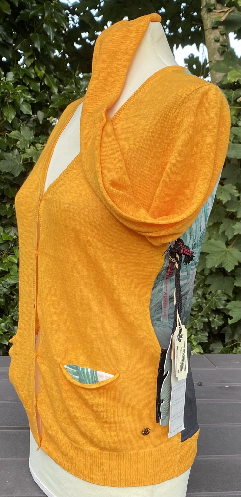 NEU Damen Shirt Sommer Cardigan Leinen Gr.S in Citrus von Khujo 