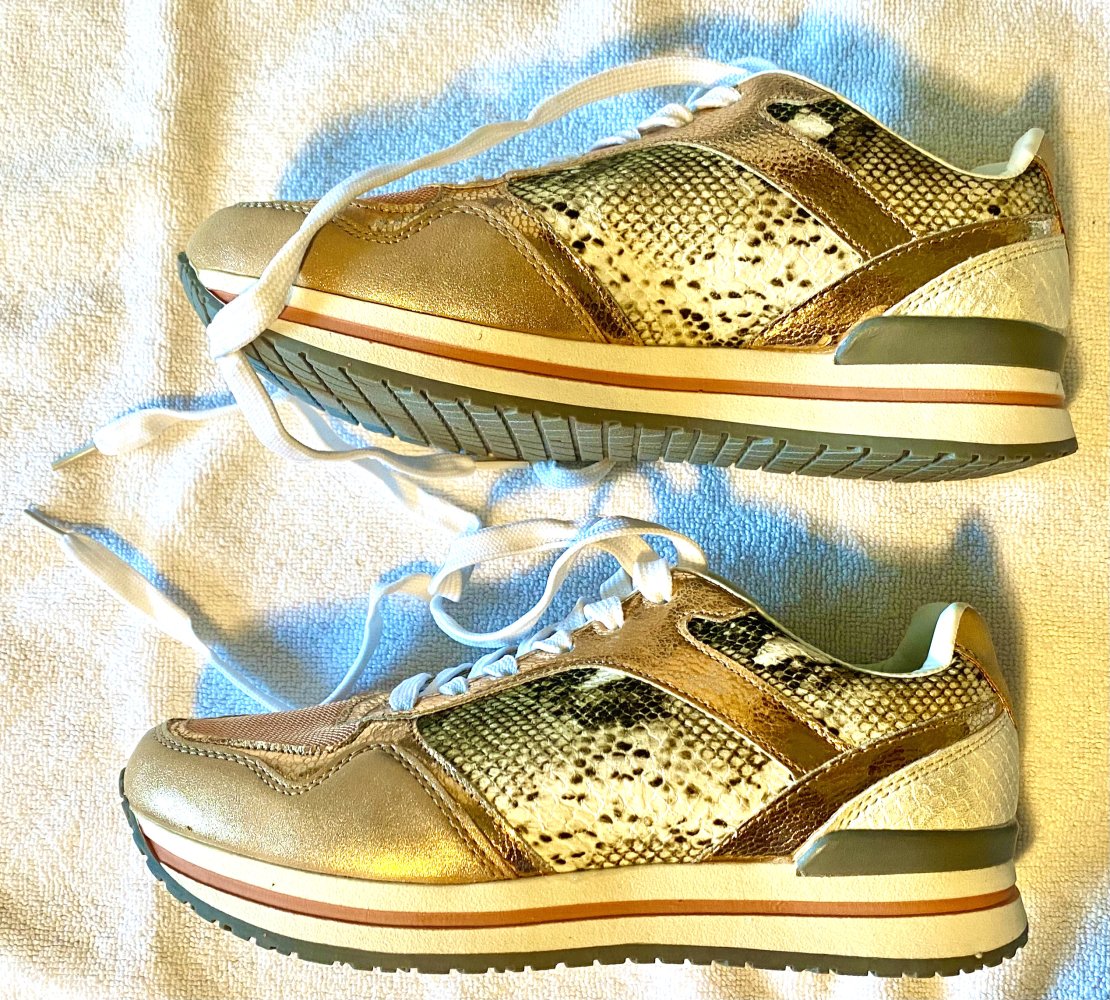 NEU Damen Sneaker Gr.36 Shoecolate Multi/Gold 59,95€