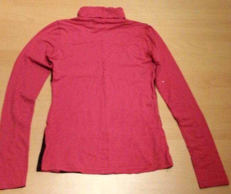 Damen Shirt Pullover Rollkragen Gr.34 in Rot/Schwarz von AMISU