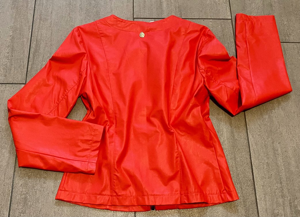 NEU Damen Jacke SEXY aus Lederimitat Gr.S in Rot von La Croisette P.84,95€ 