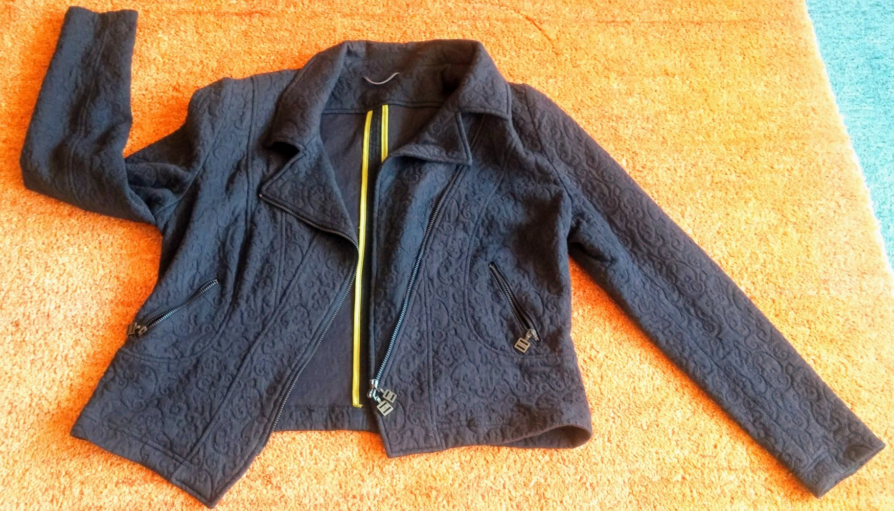 Damen Jacke elegante Bikerjacke Blazer Gr.40 Dunkelbraun von Apanage NW