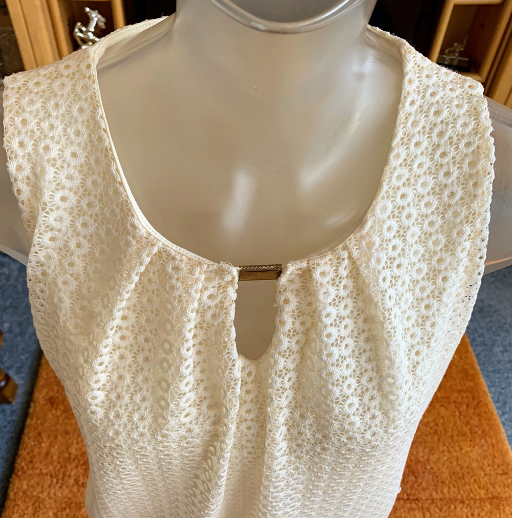 Damen Shirt Sommer Ballon Bluse Gr.S in Creme von Lisa Tossa NW