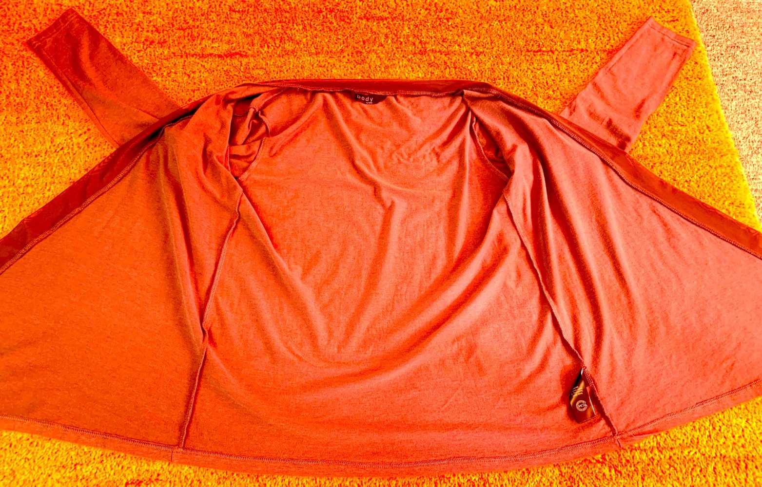 Damen Überwurf Jersey Cardigan Gr.S in Braun von Body NW 