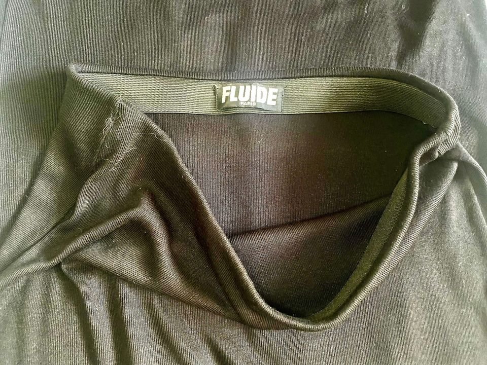 Damen Rock Maxi Jersey Schlupfrock Gr.38 in Schwarz von Fluide Paris NW