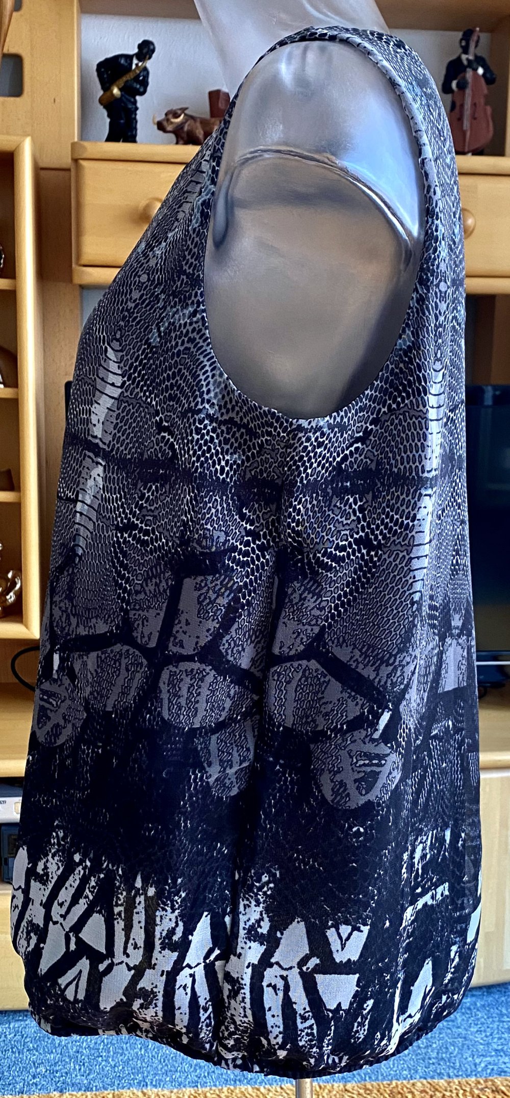 NEU Damen Bluse Sommer Ballonform Gr.M in Grau von Vero Moda 