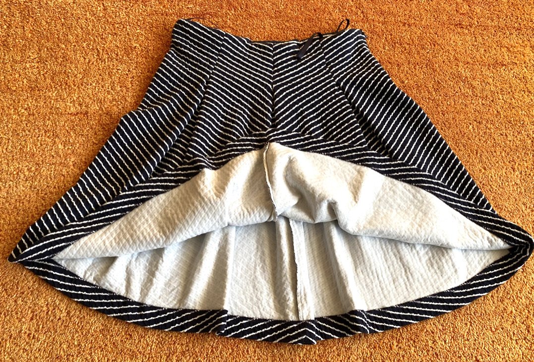 Midirock von Alba Moda Größe 38 Schwarz/Weiß Top Zustand