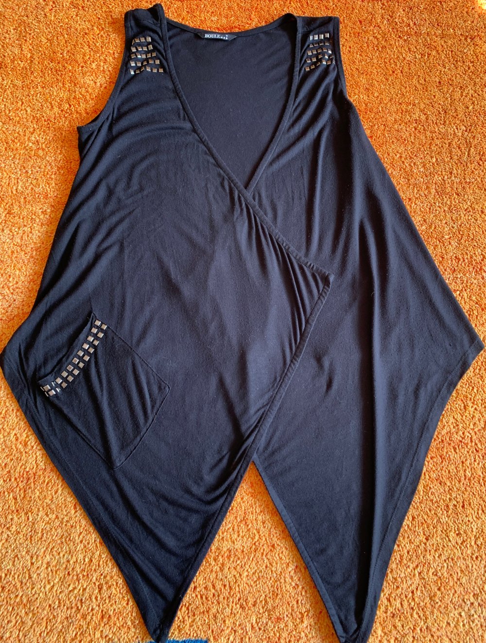 Damen Kleid Poncho Überwurf Gr.S Schwarz von Boule 