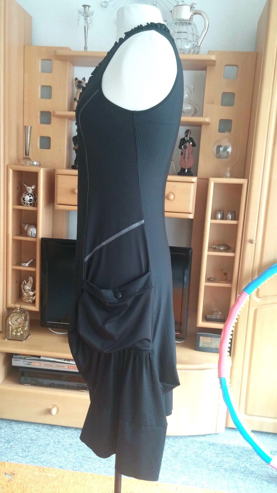 NEU Damen Kleid im Lagenlook, Gr. XS in Schwarz von SOGGO Collection