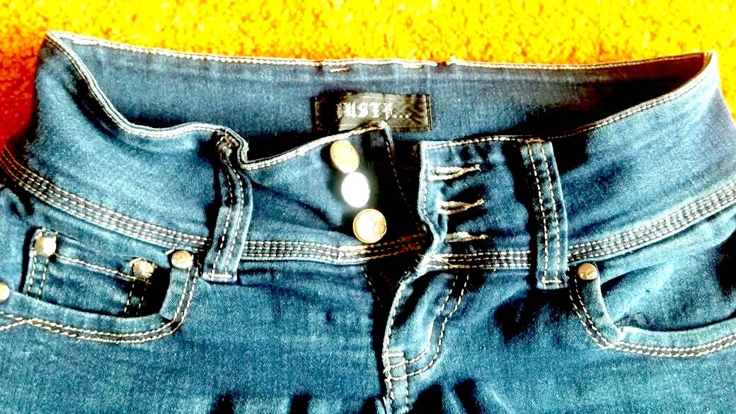 Damen Hose Stretch Jeans Gr.XS in Blau von Justy 