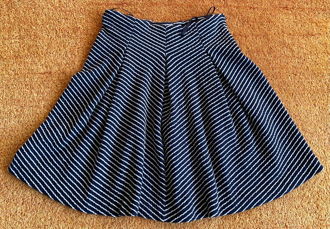 Midirock von Alba Moda Größe 38 Schwarz/Weiß Top Zustand